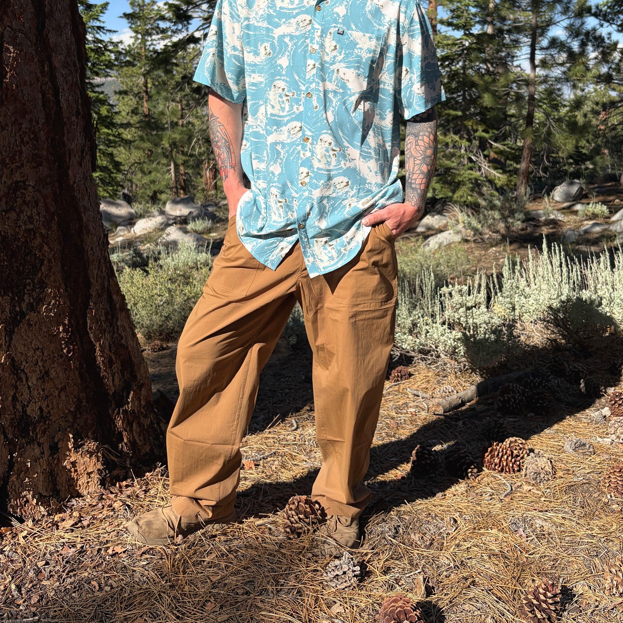 Loose Fit Trekking Pant - Camel