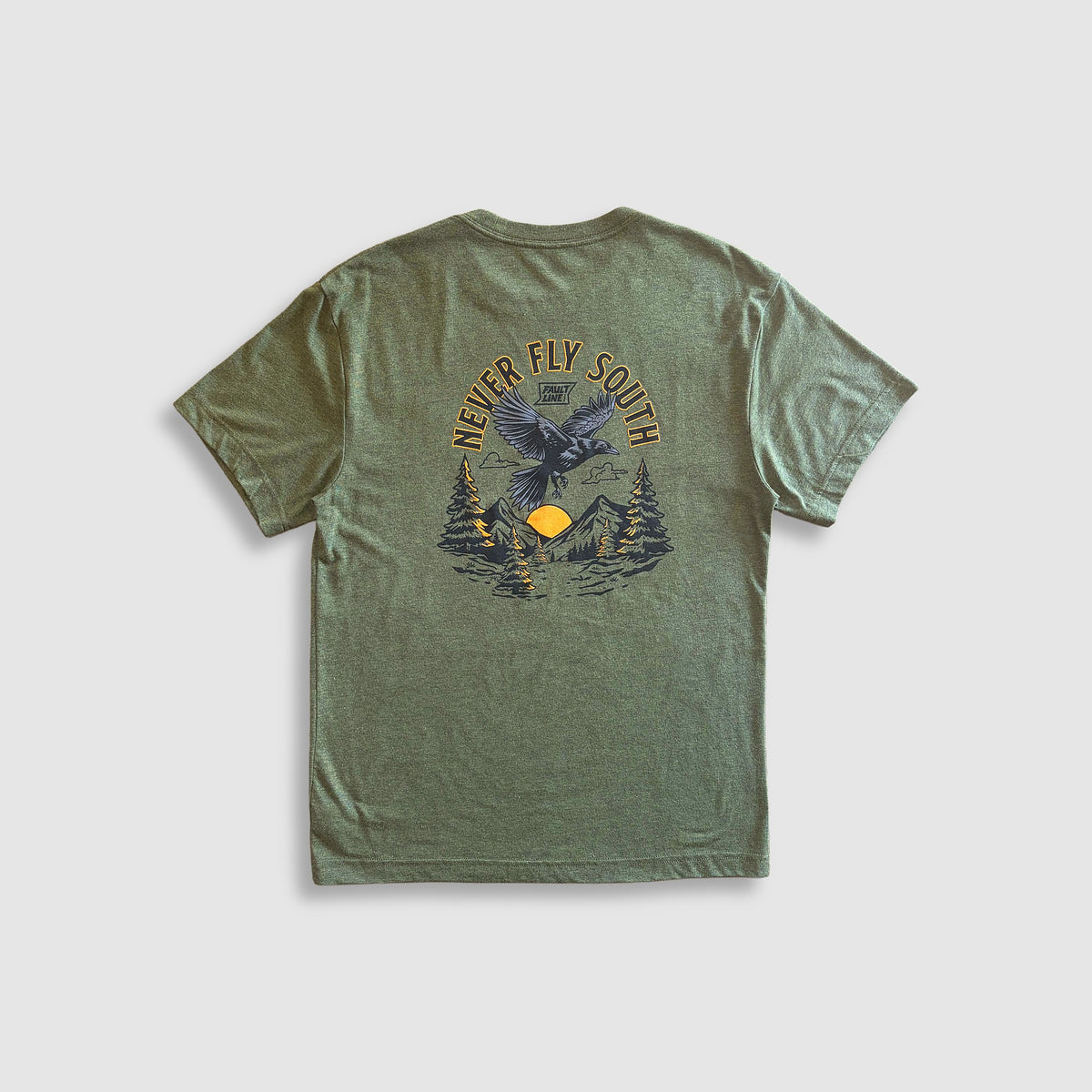 Never Fly South T-Shirt - Olive