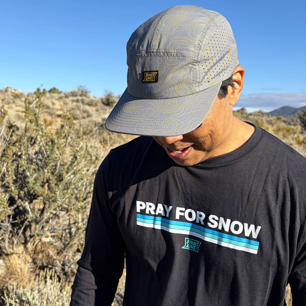 Pray For Snow Long Sleeve T-Shirt - Black