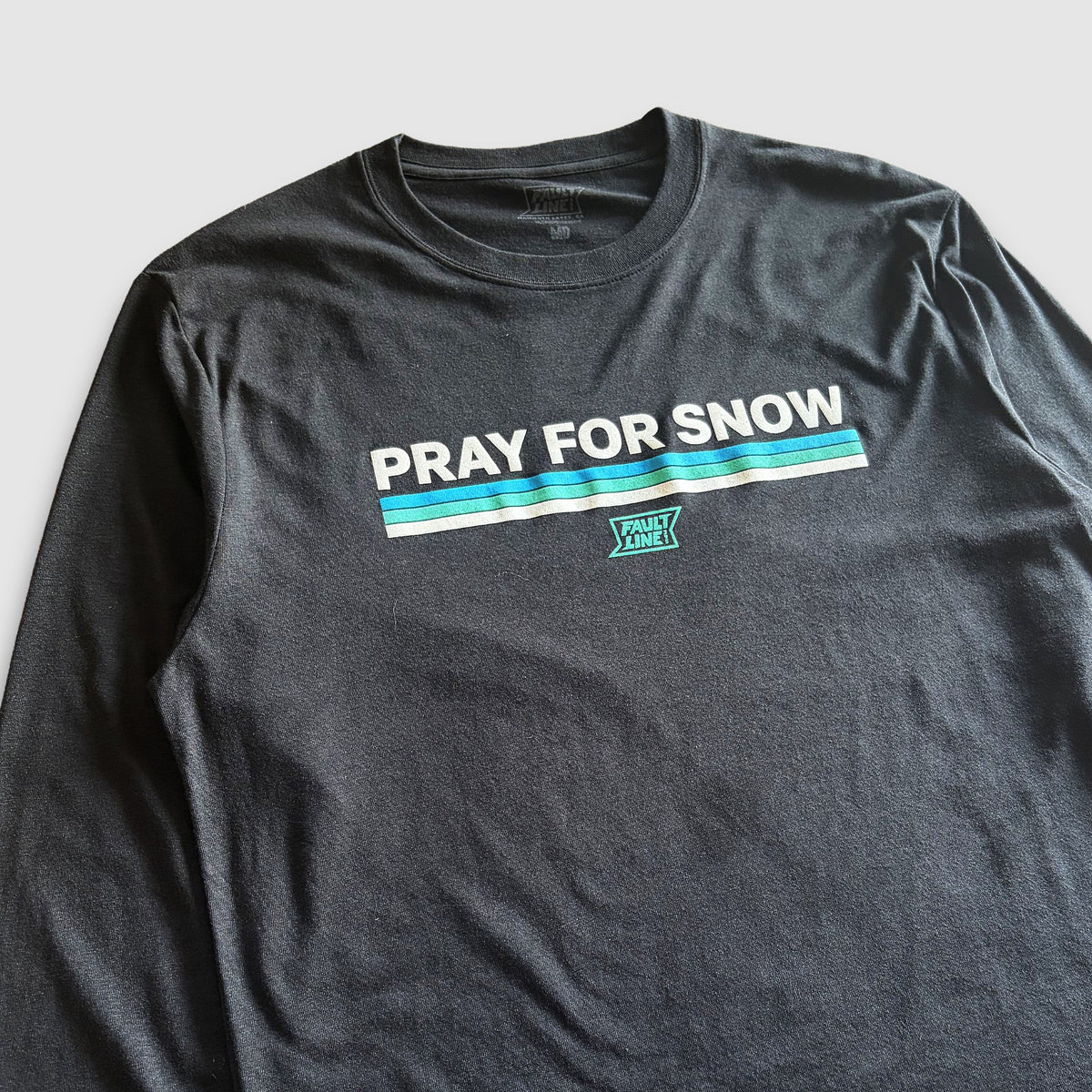 Pray For Snow Long Sleeve T-Shirt - Black