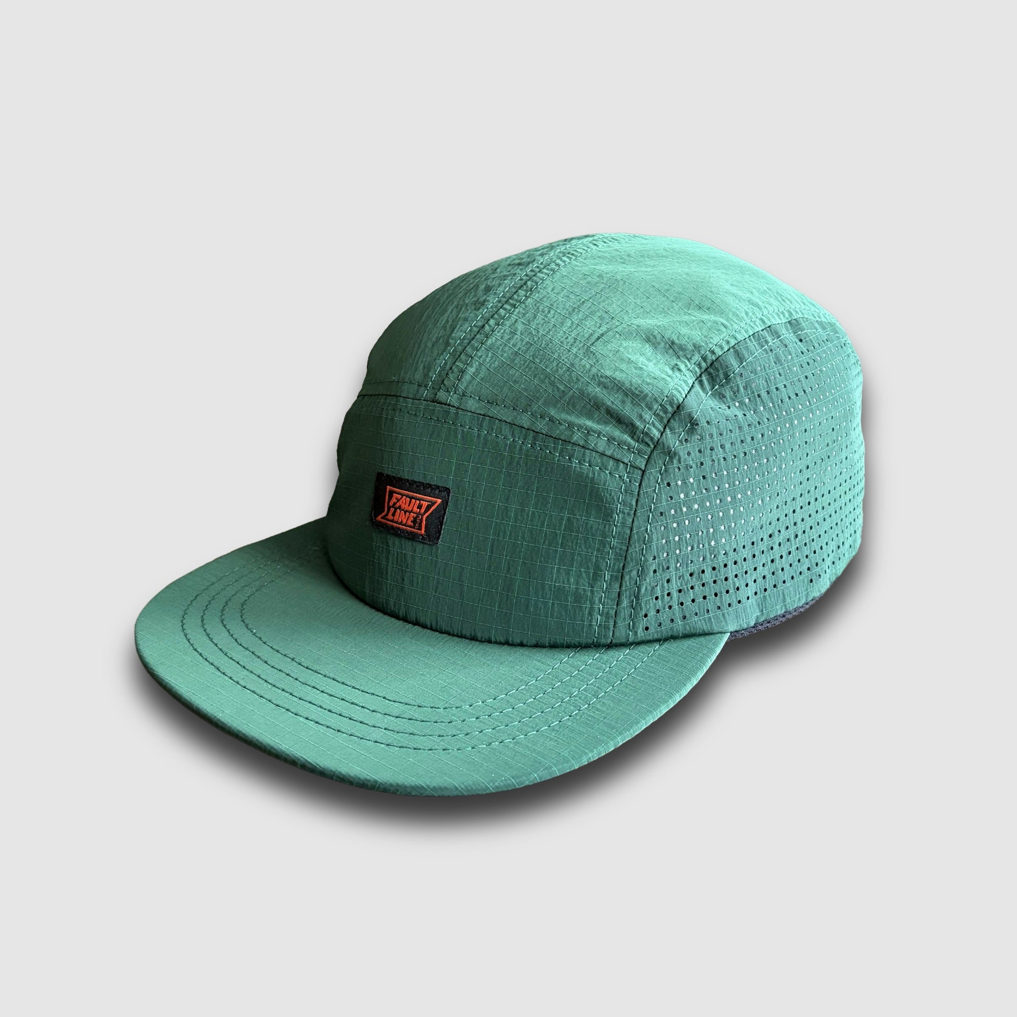Crushable 5-Panel Camper Hat - Dark Green Ripstop