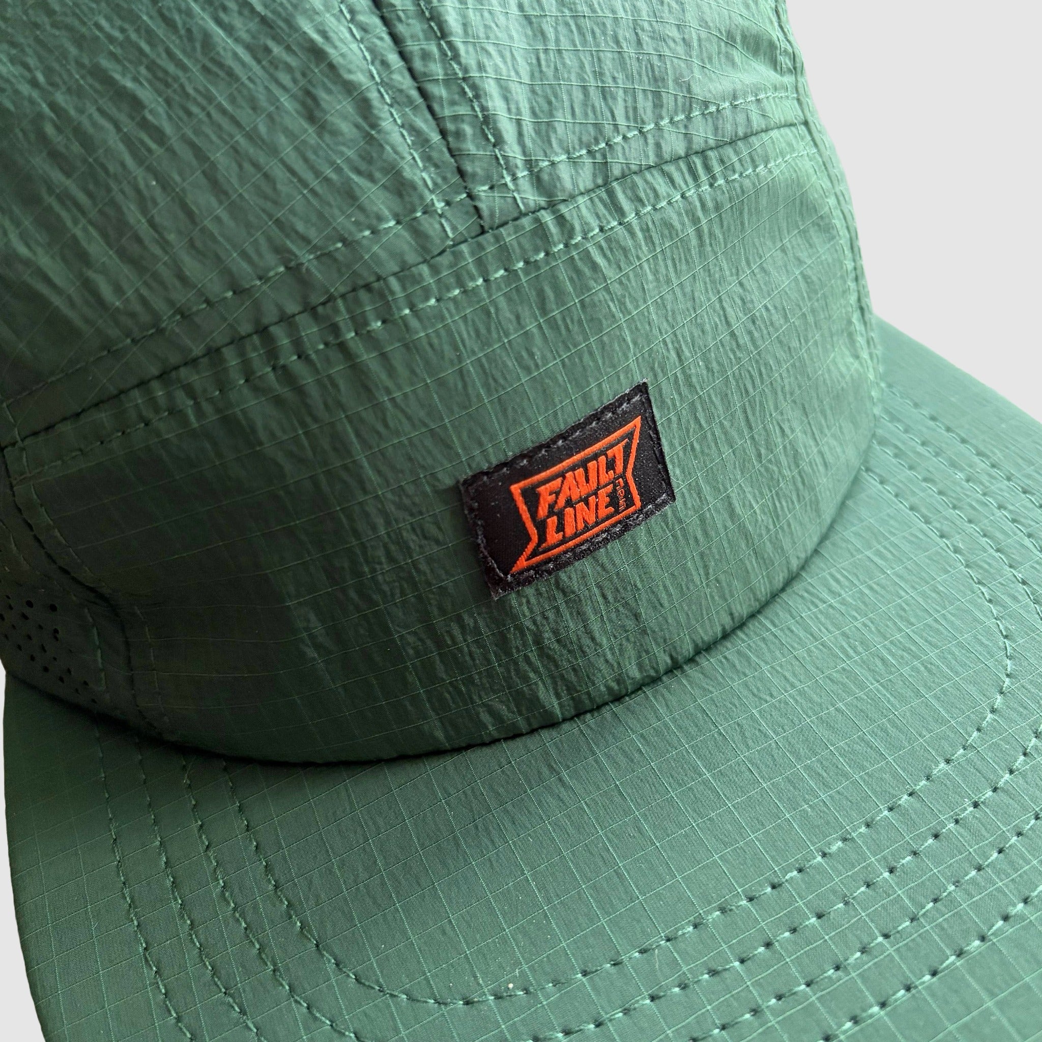 Crushable 5-Panel Camper Hat - Dark Green Ripstop