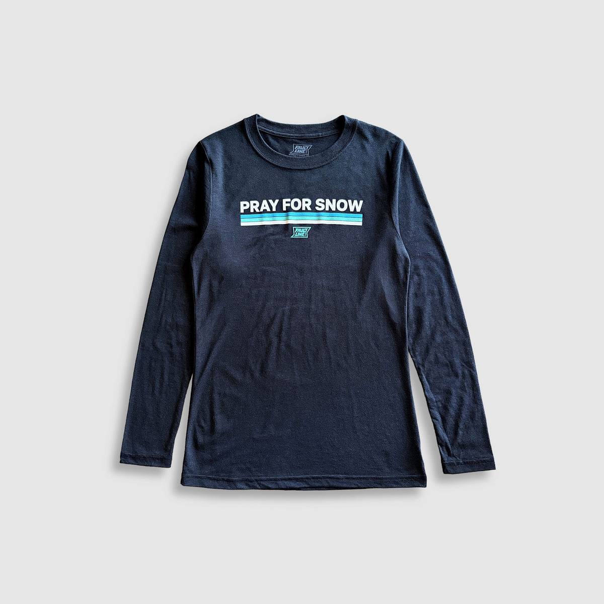 Women's Pray For Snow Long Sleeve T-Shirt - Black