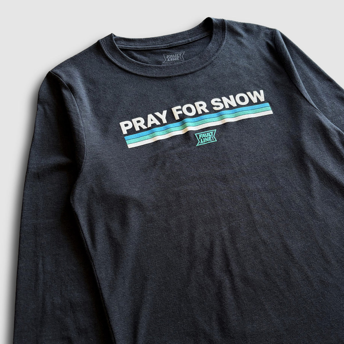 Women's Pray For Snow Long Sleeve T-Shirt - Black