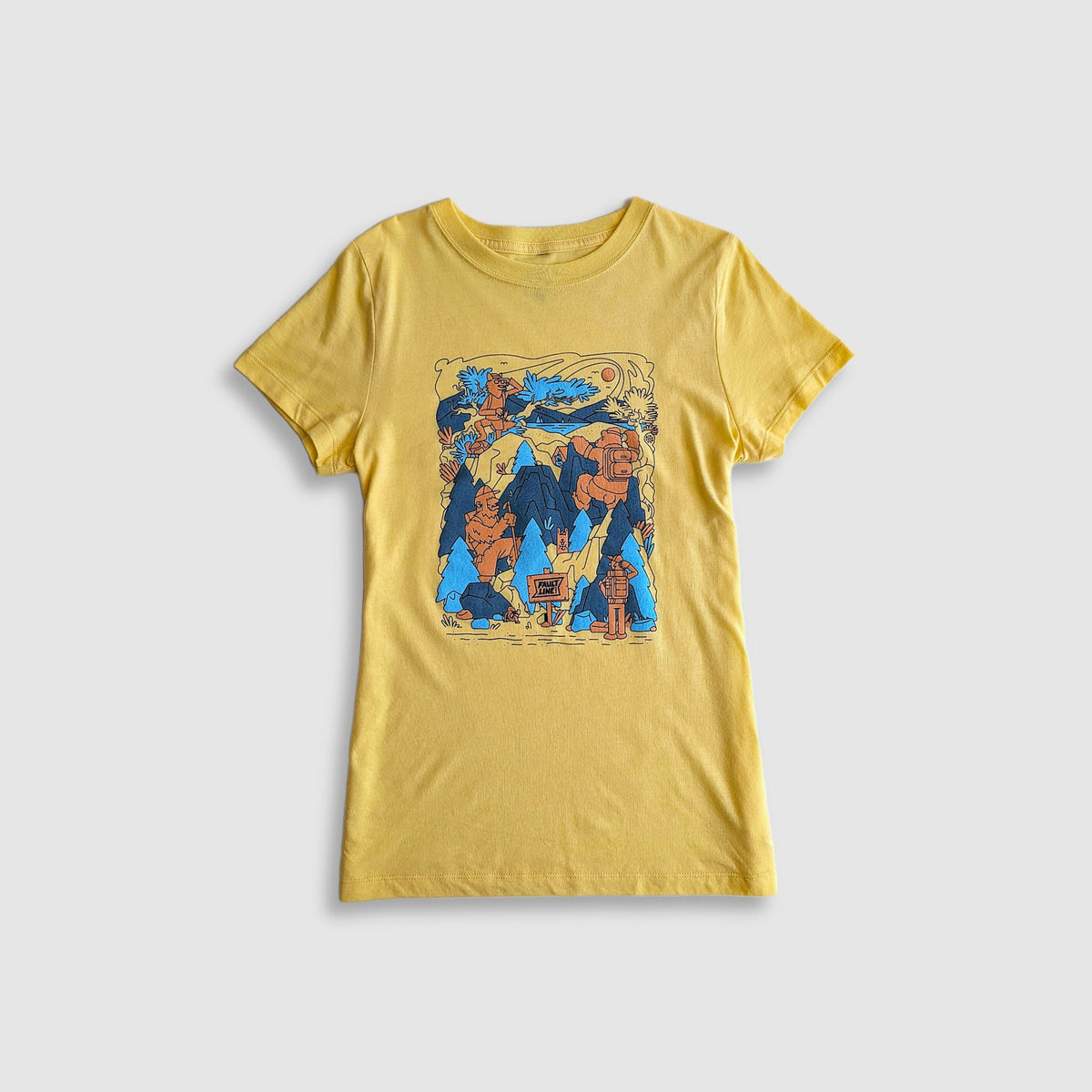 Women's Wild Friends T-Shirt - Lemon