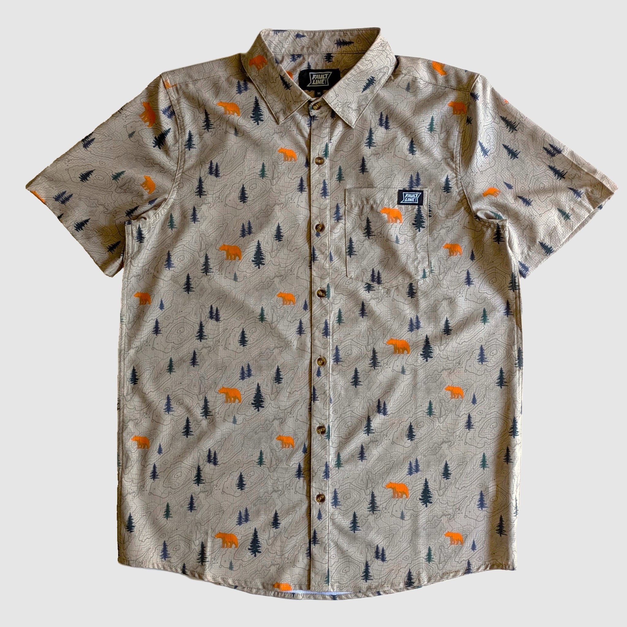 Langley Performance Button Up Shirt - Bear