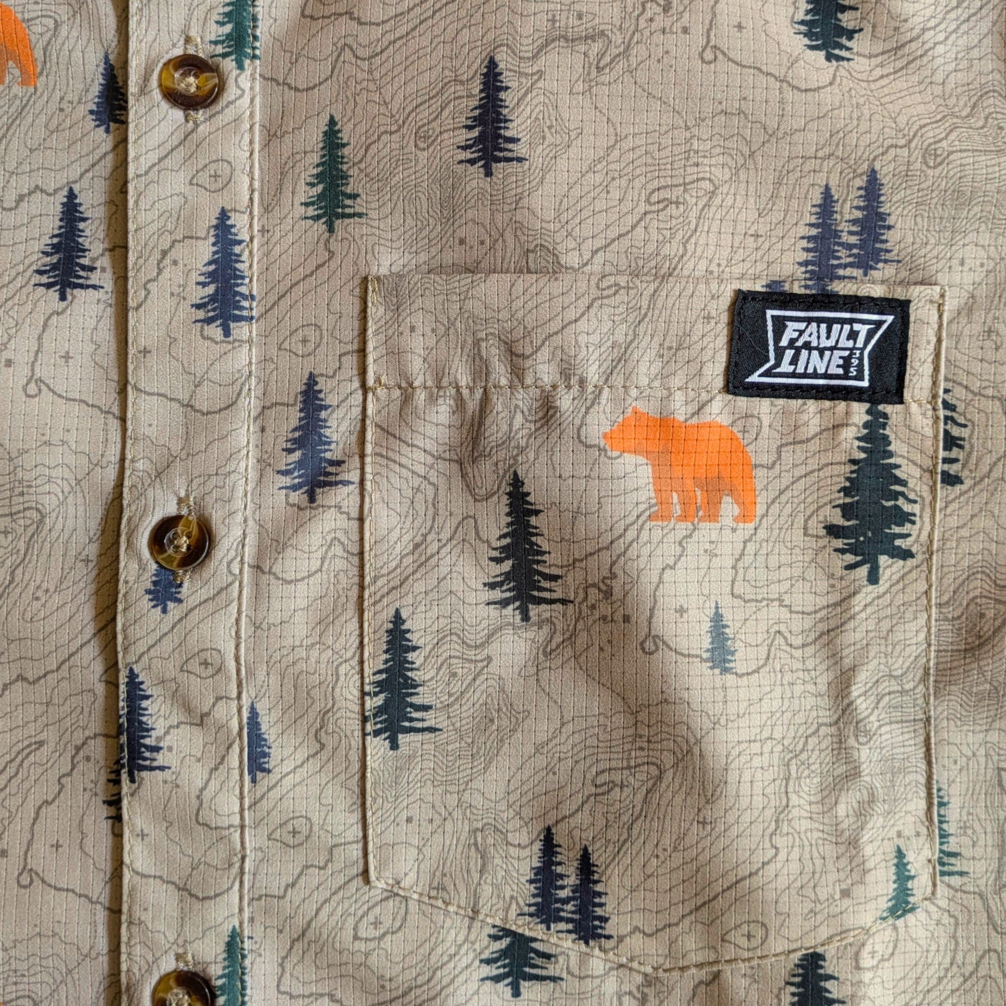 Langley Performance Button Up Shirt - Bear