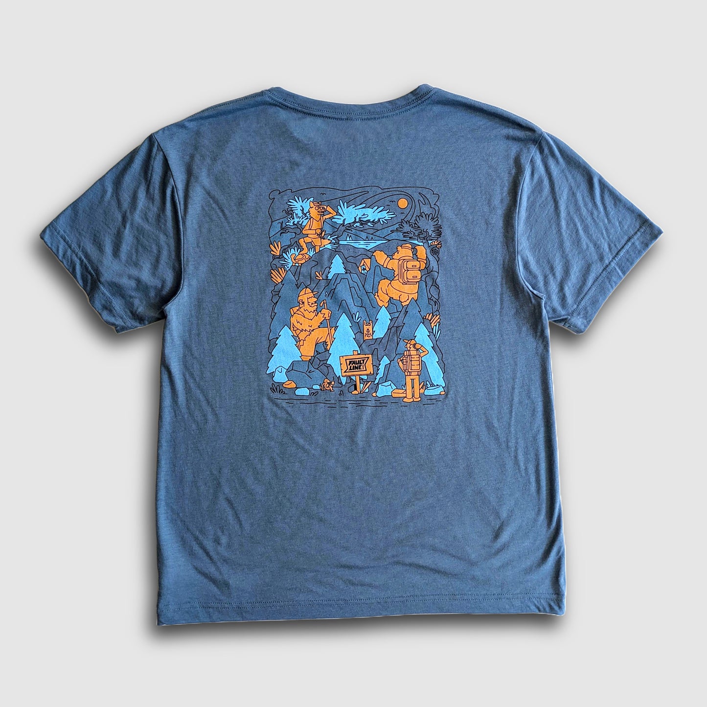 Wild Friends Sustainable Tee - Blue Grey