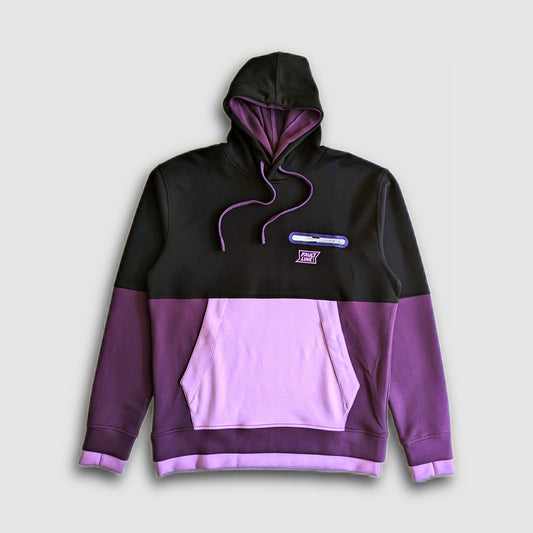 Cloud 9 Double Hood Tech Hoodie - Black/Purple
