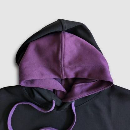 Cloud 9 Double Hood Tech Hoodie - Black/Purple