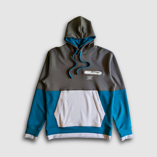 Cloud 9 Double Hood Tech Hoodie - Graphite/Teal