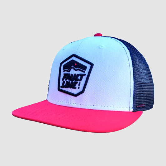 Sunset Premium Trucker Hat - White/Red