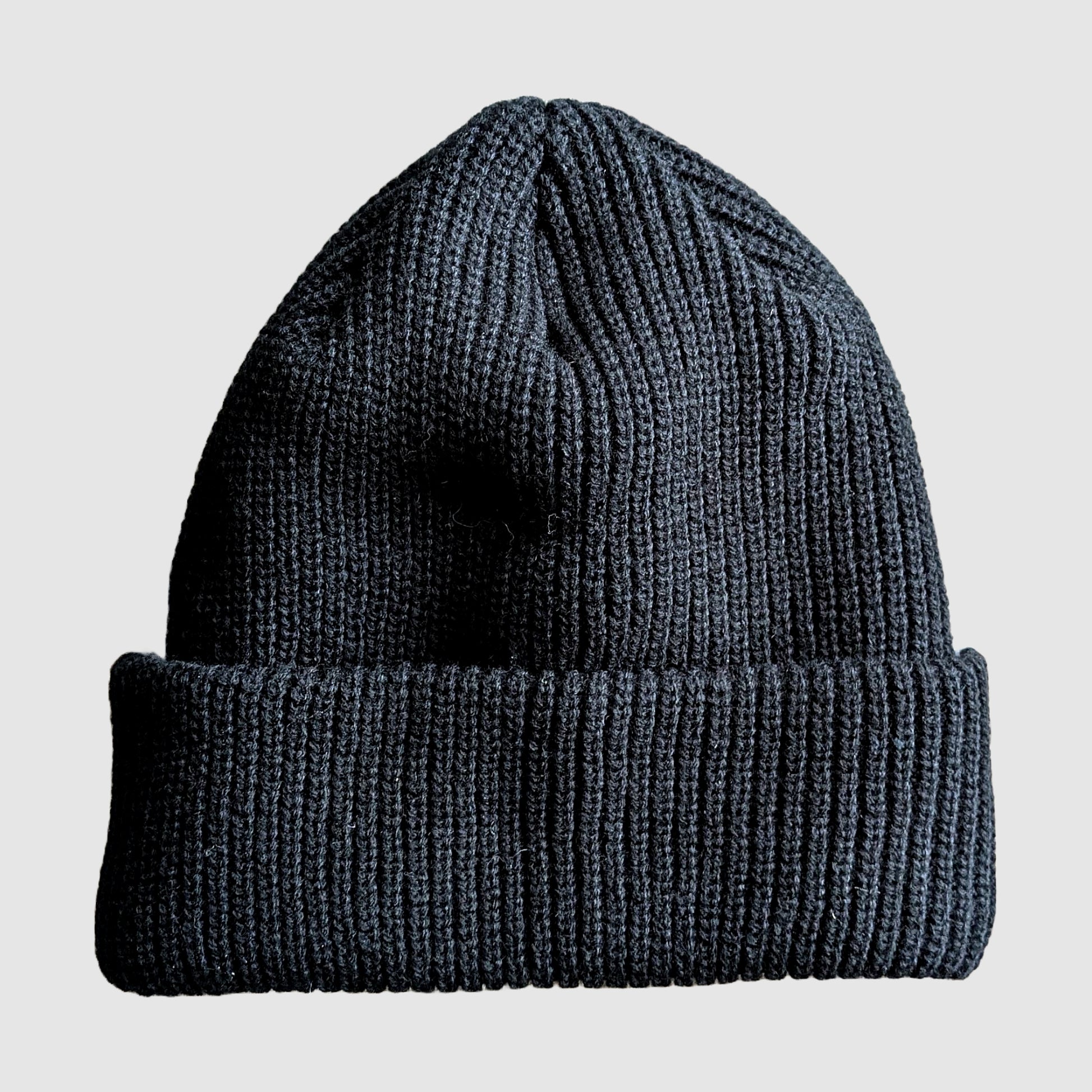 Photo showing the black side of out 2Tone beanie.