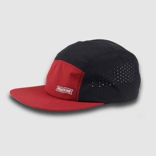 Crushable 5-Panel Camper Hat - Maroon/Black