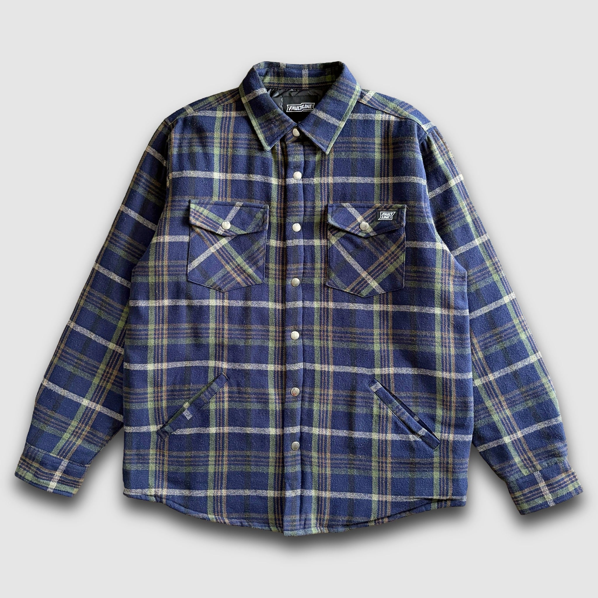 Juniper Insulated Flannel Shacket- Midnight/Moss