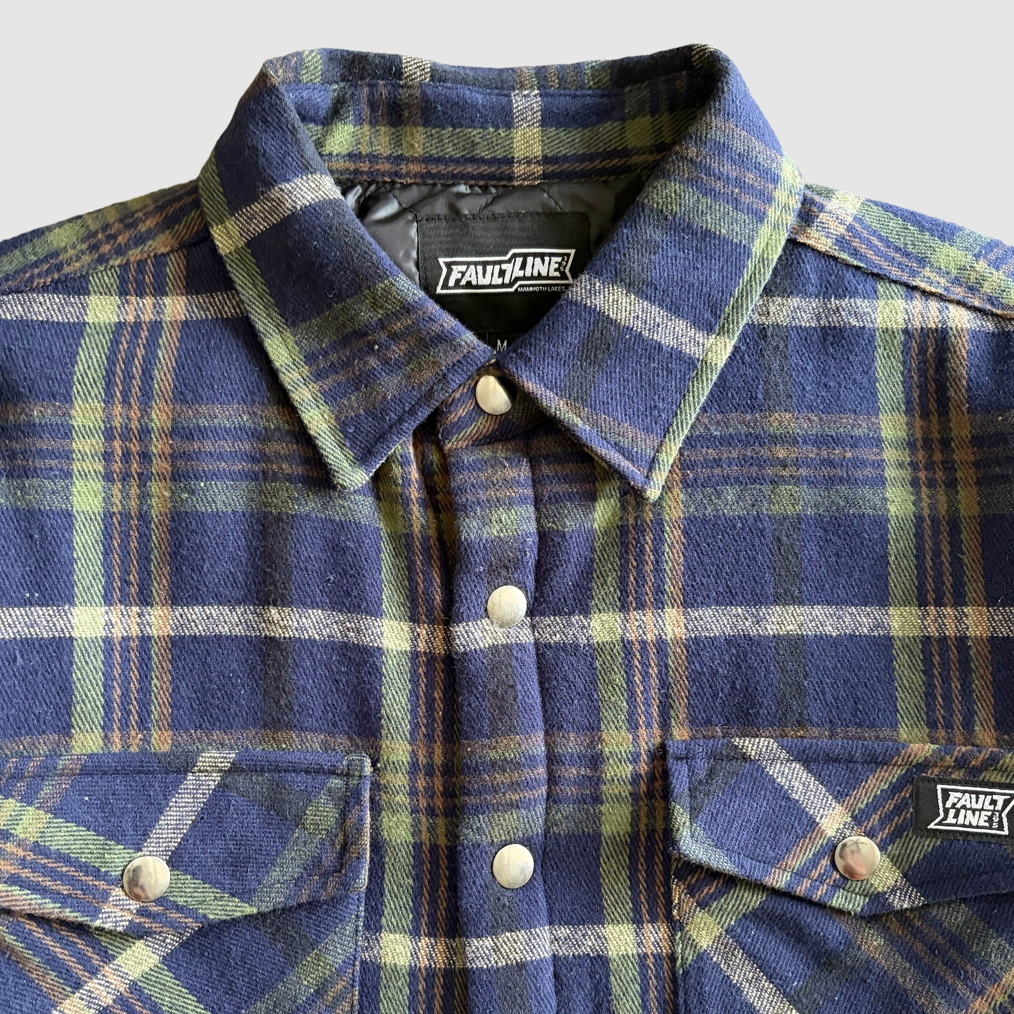 Juniper Insulated Flannel Shacket- Midnight/Moss