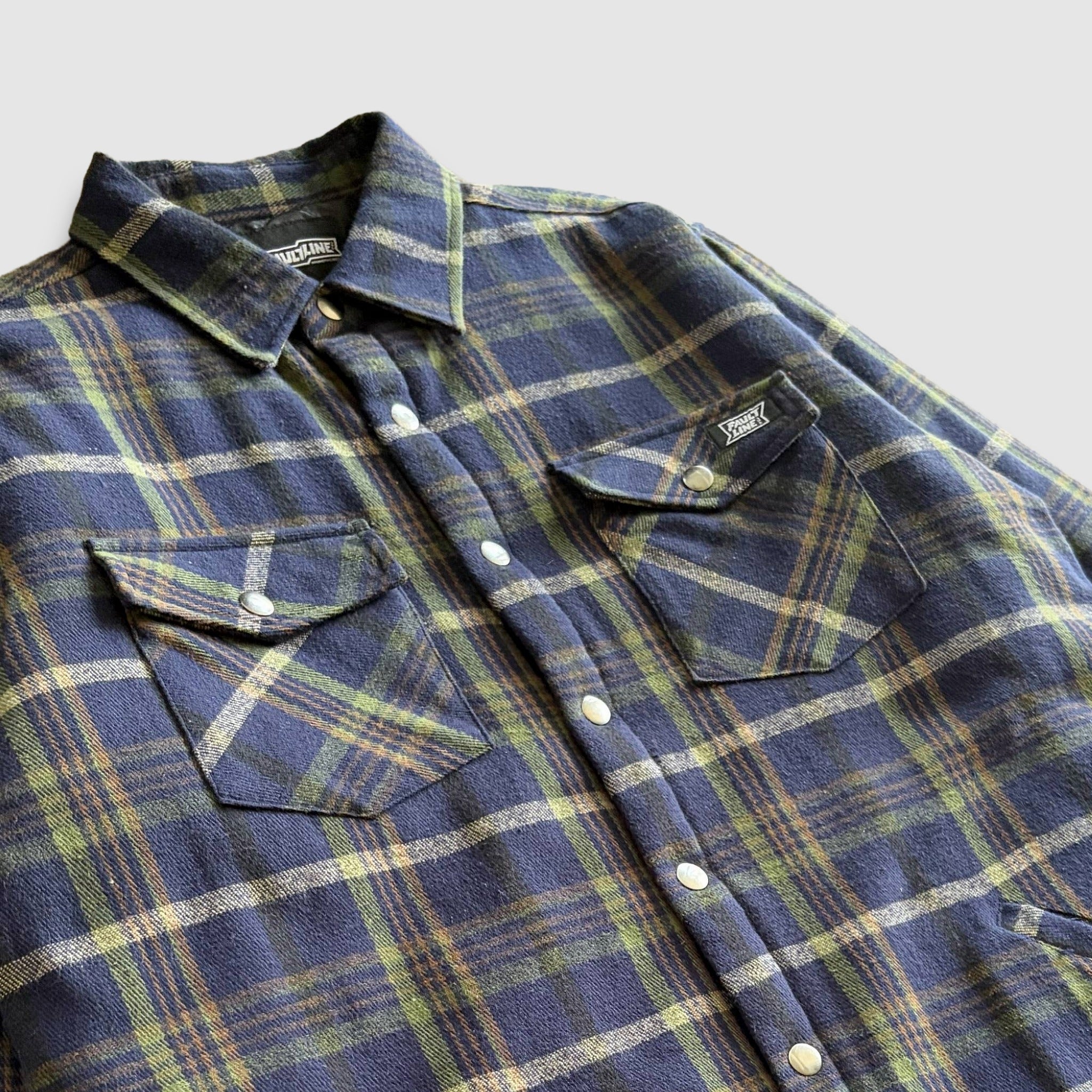 Juniper Insulated Flannel Shacket- Midnight/Moss