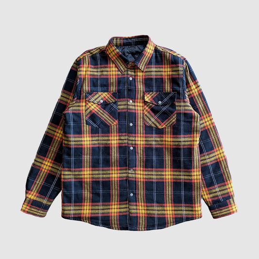 Juniper Insulated Flannel Shacket - Black/Red/Yellow