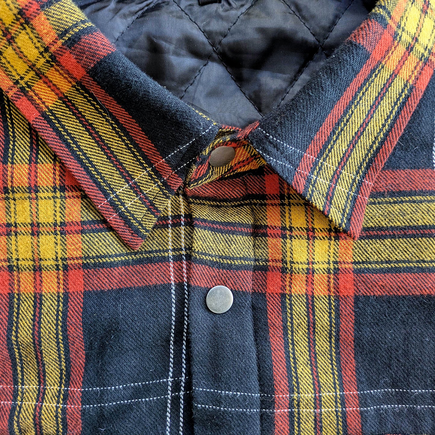 Juniper Insulated Flannel Shacket - Black/Red/Yellow