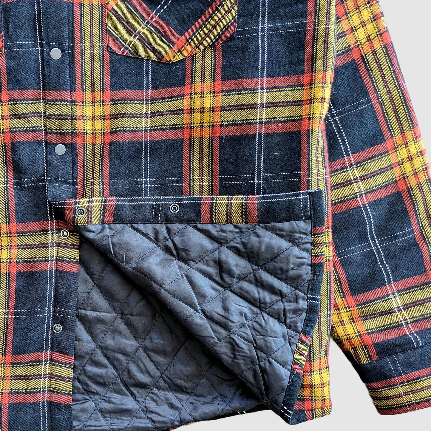 Juniper Insulated Flannel Shacket - Black/Red/Yellow