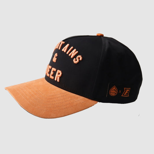F395 x Distant Brewing Mountains & Beer Snapback - Black/Orange