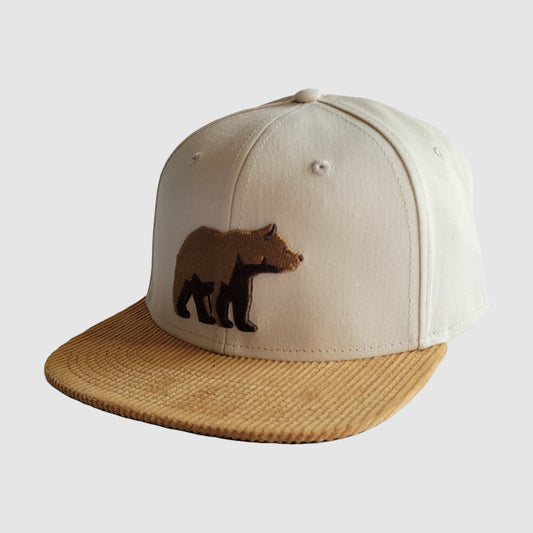 Big Bear Organic Canvas Snapback Hat - Birch