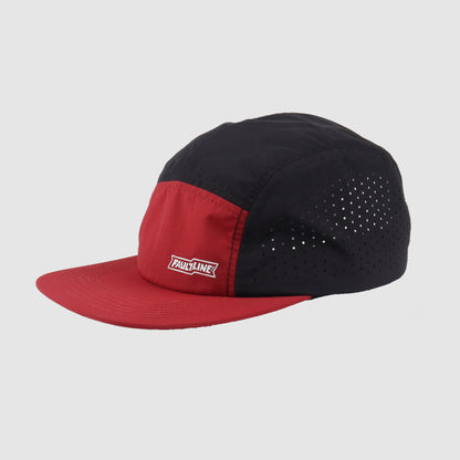 Crushable 5-Panel Camper Hat - Maroon/Black