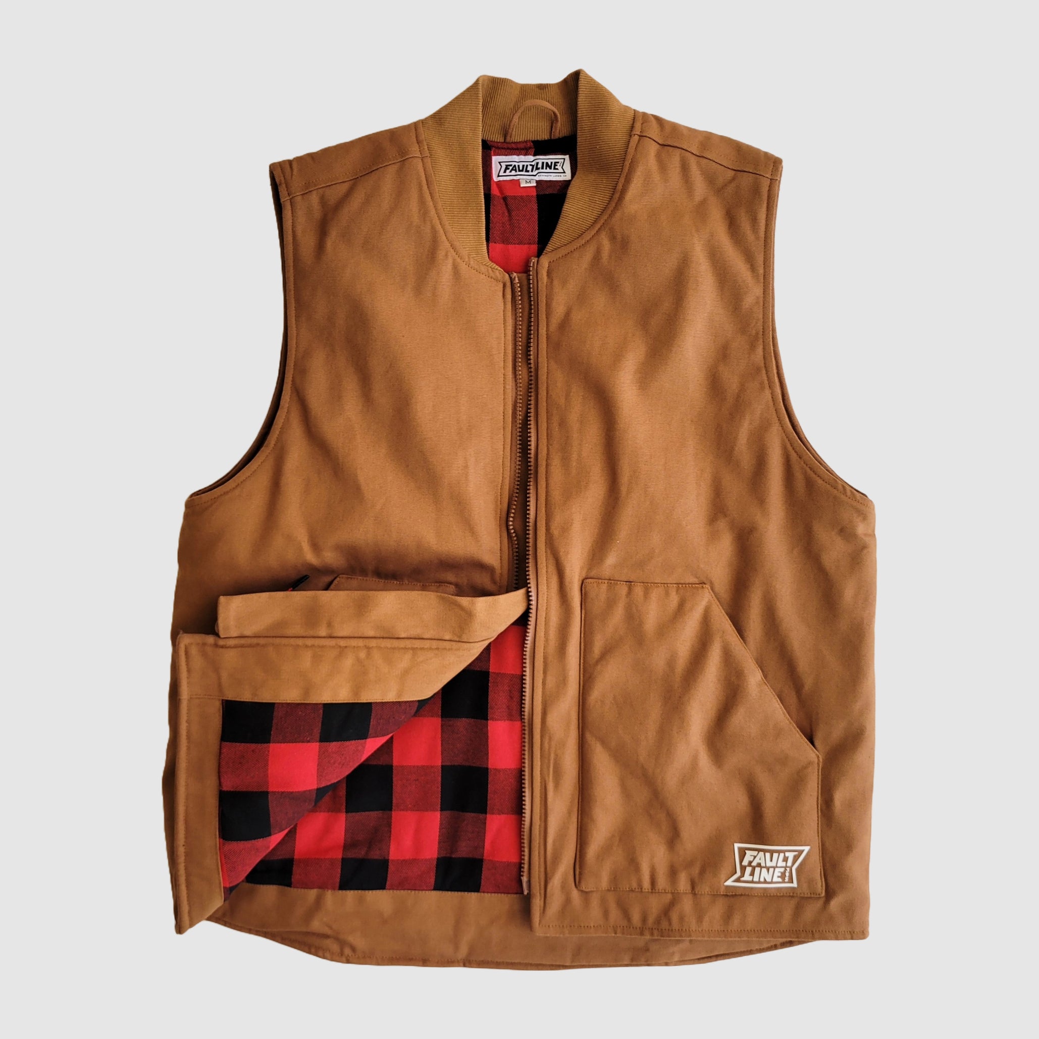 Ritter Flannel-Lined Insulated Vest - Bronze