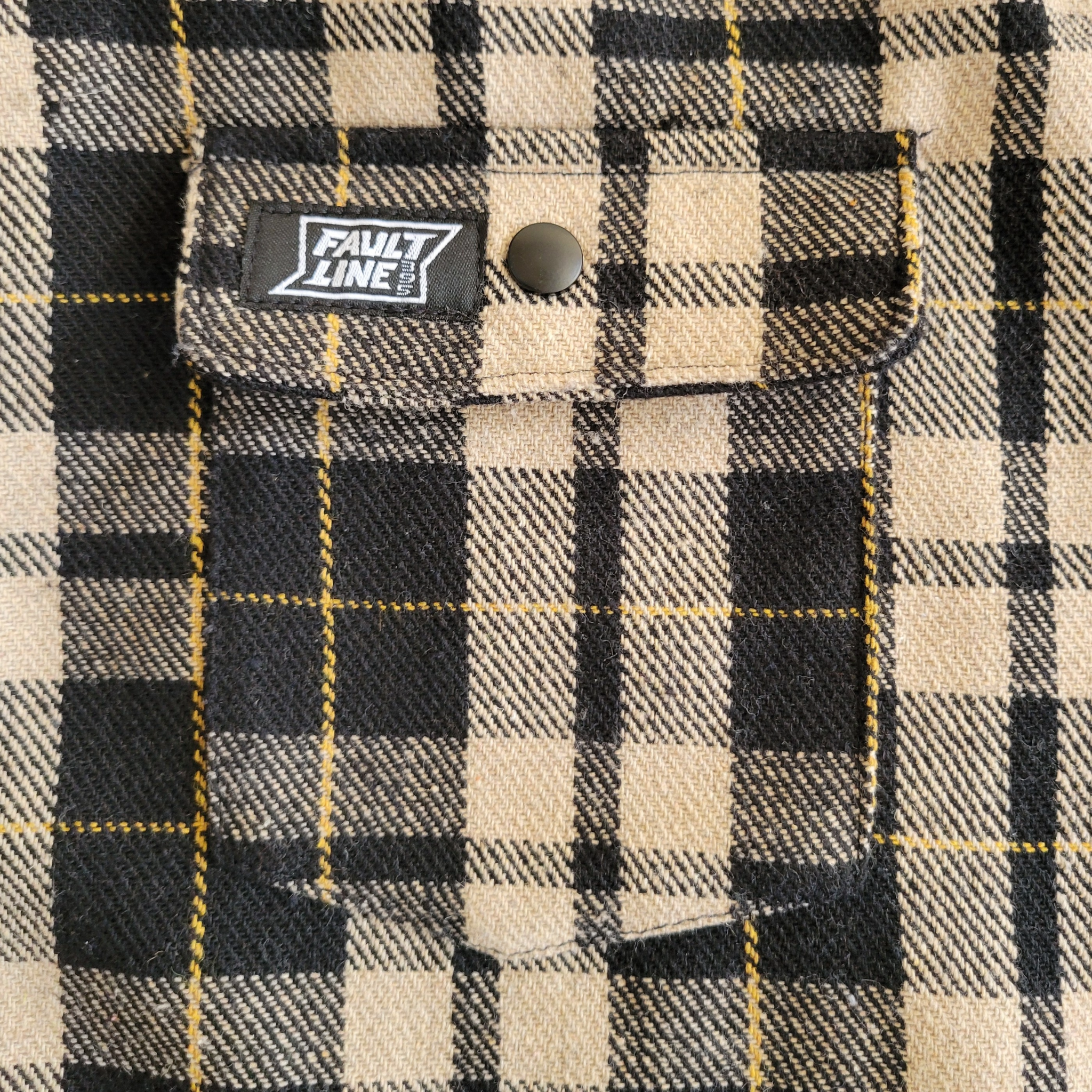 Bodie Heavyweight Flannel - Black/Tan