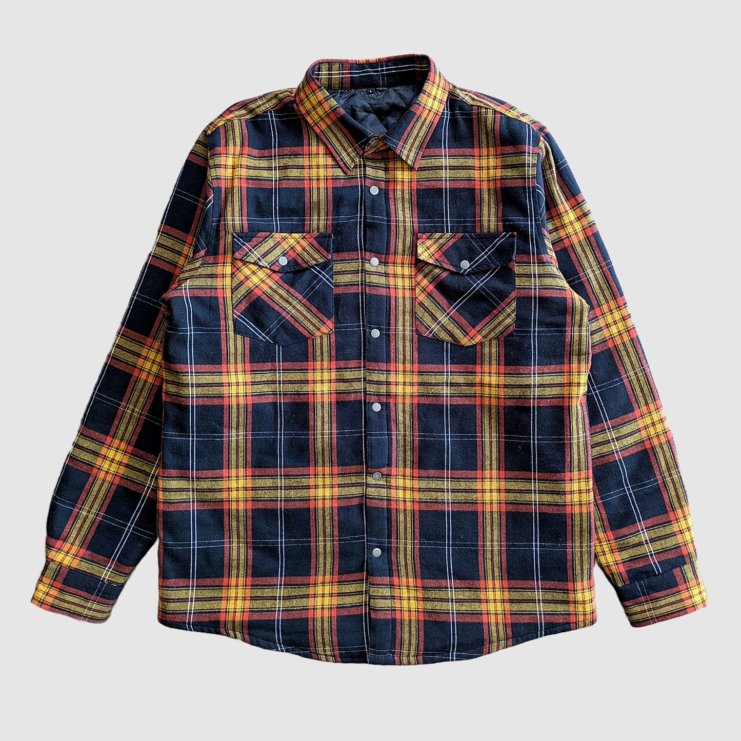 Juniper Insulated Flannel Shacket - Black/Red/Yellow