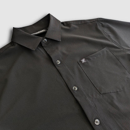 Langley Performance Button Up Shirt - Blackout