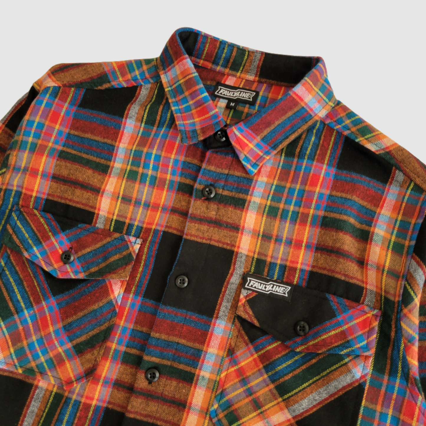 McCoy Flannel Button Up Shirt - Red/Blue/Black