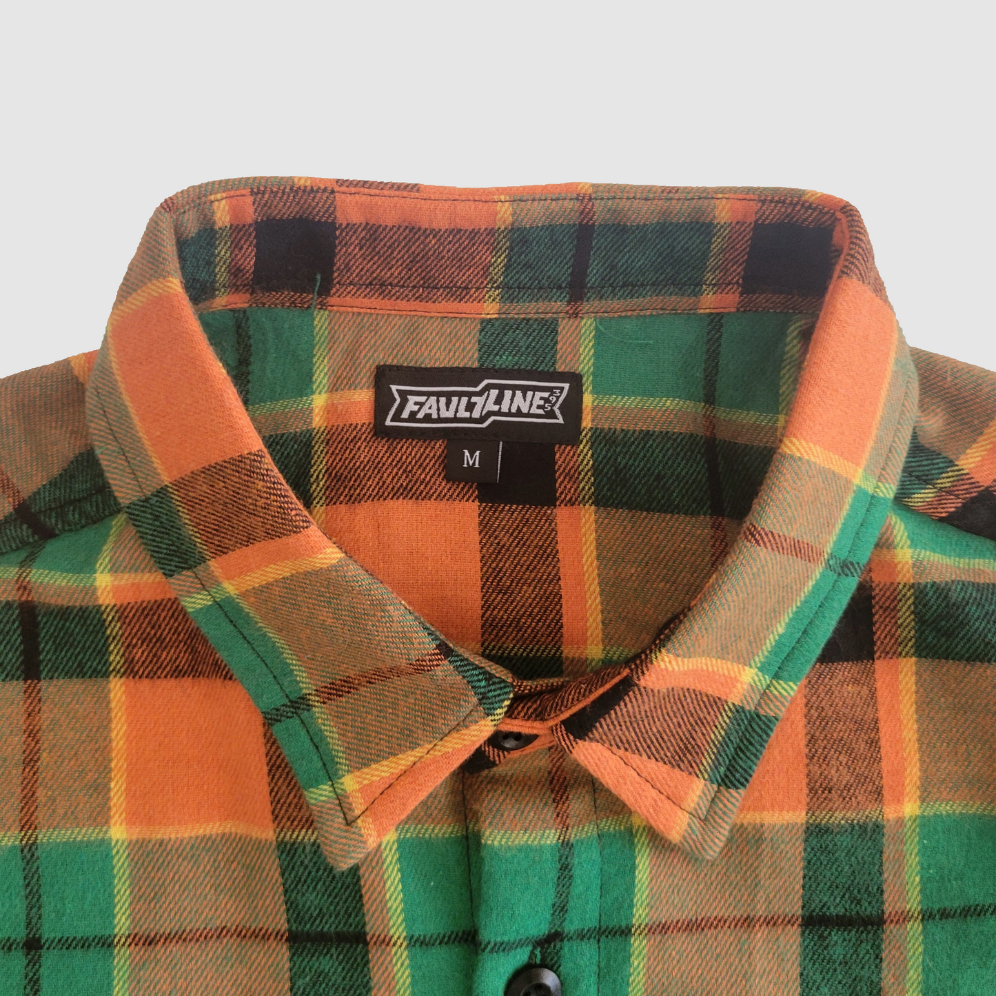 McCoy Flannel Button Up Shirt - Orange/Green/Black
