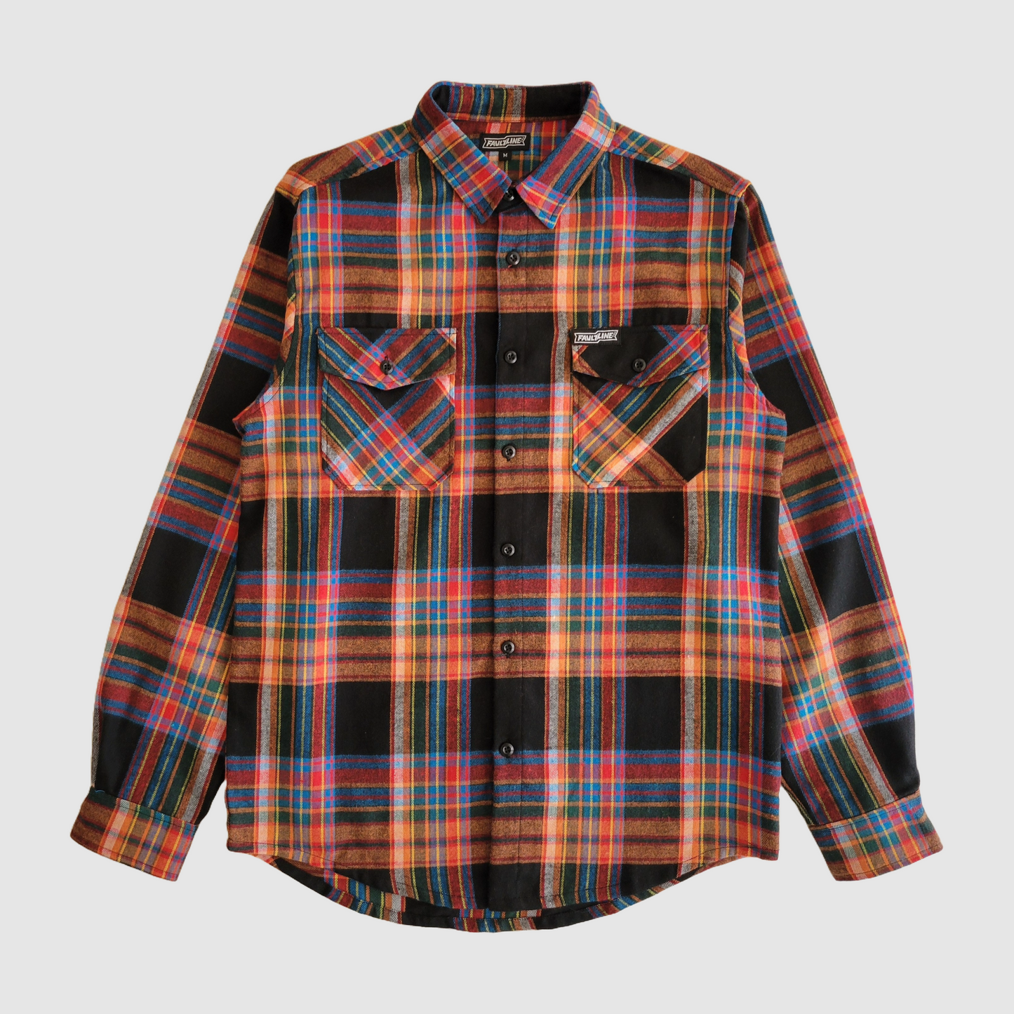 McCoy Flannel Button Up Shirt - Red/Blue/Black