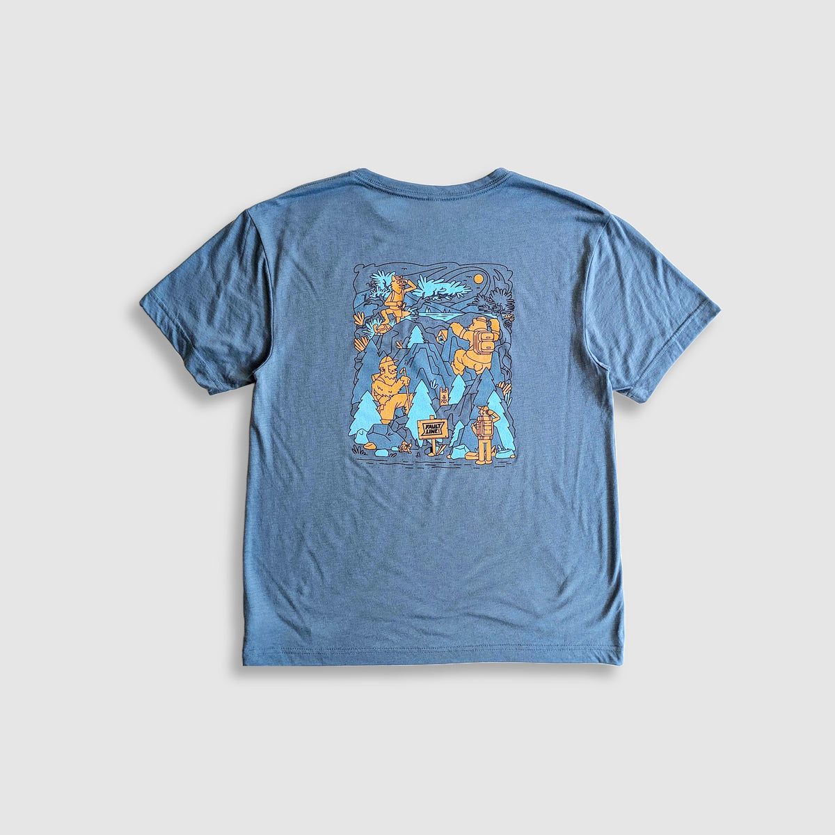Wild Friends Sustainable Tee - Blue Grey