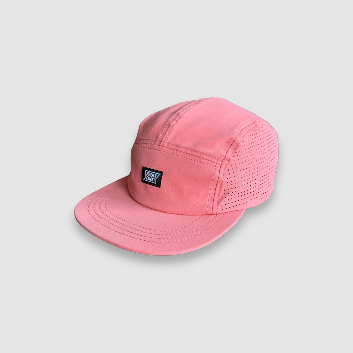Crushable 5-Panel Camper Hat - Coral