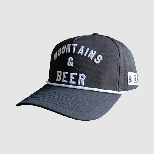 Photo of the Mountains and Beer snapback hat from Faultline395.