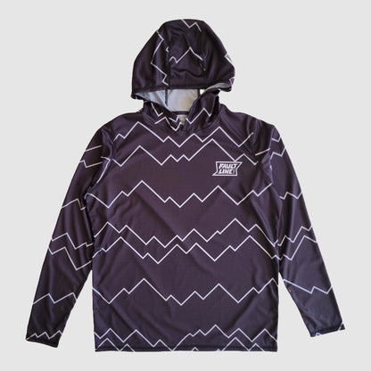 Front view of the Carson Sun Hoodie, perfect for any alpine adventure