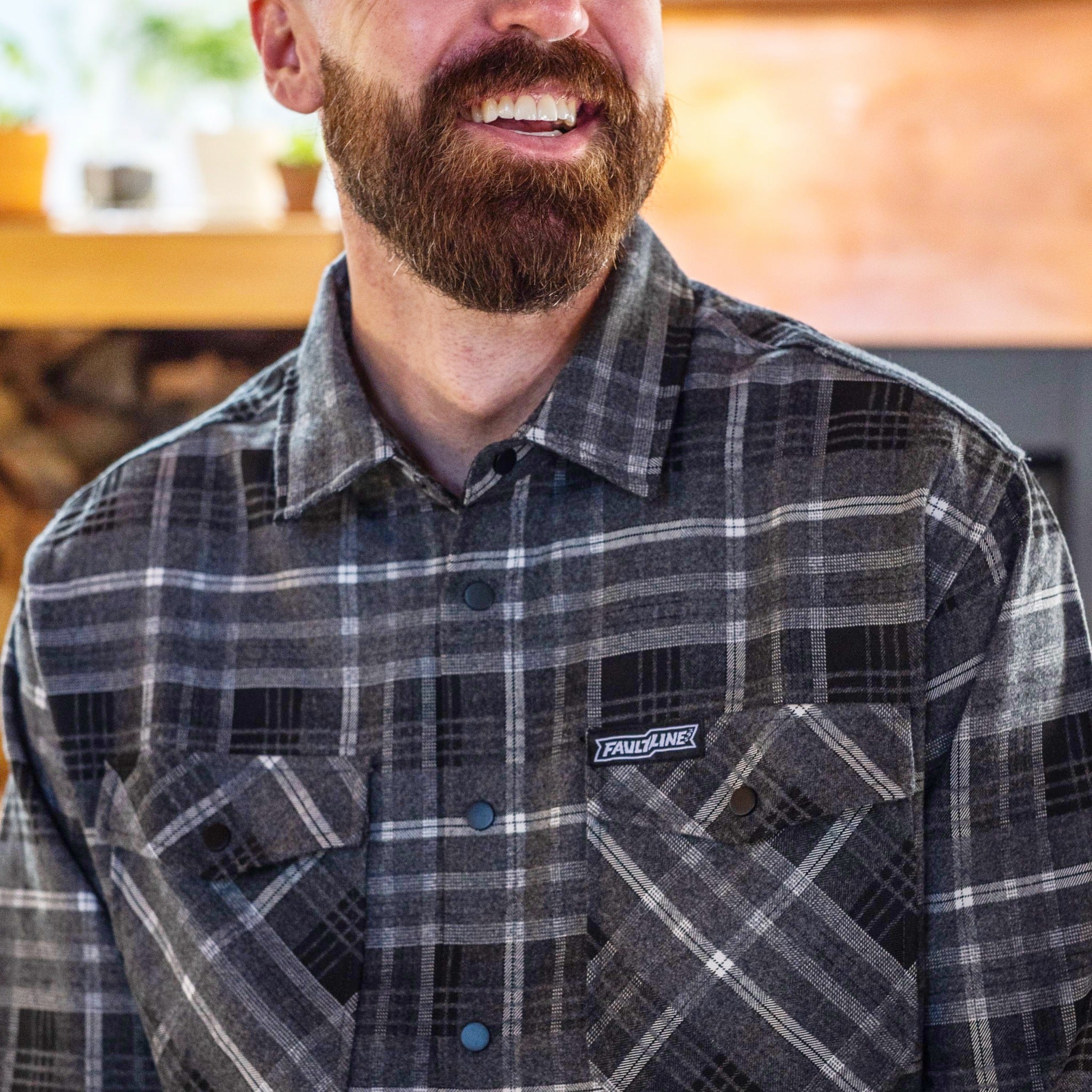 Highland Tech Flannel - Dark Heather Gray/Black