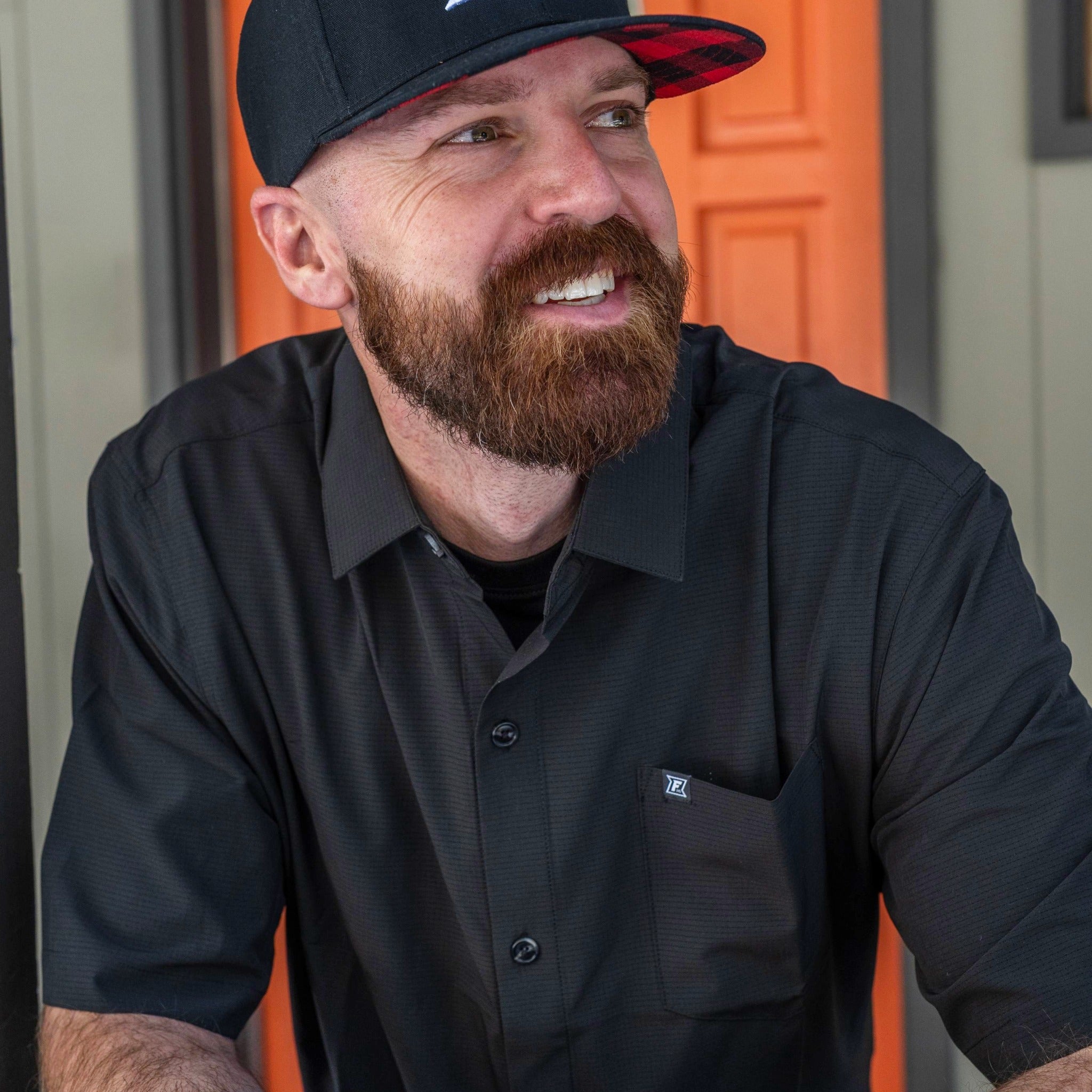 Langley Tech Button Up Shirt - Blackout