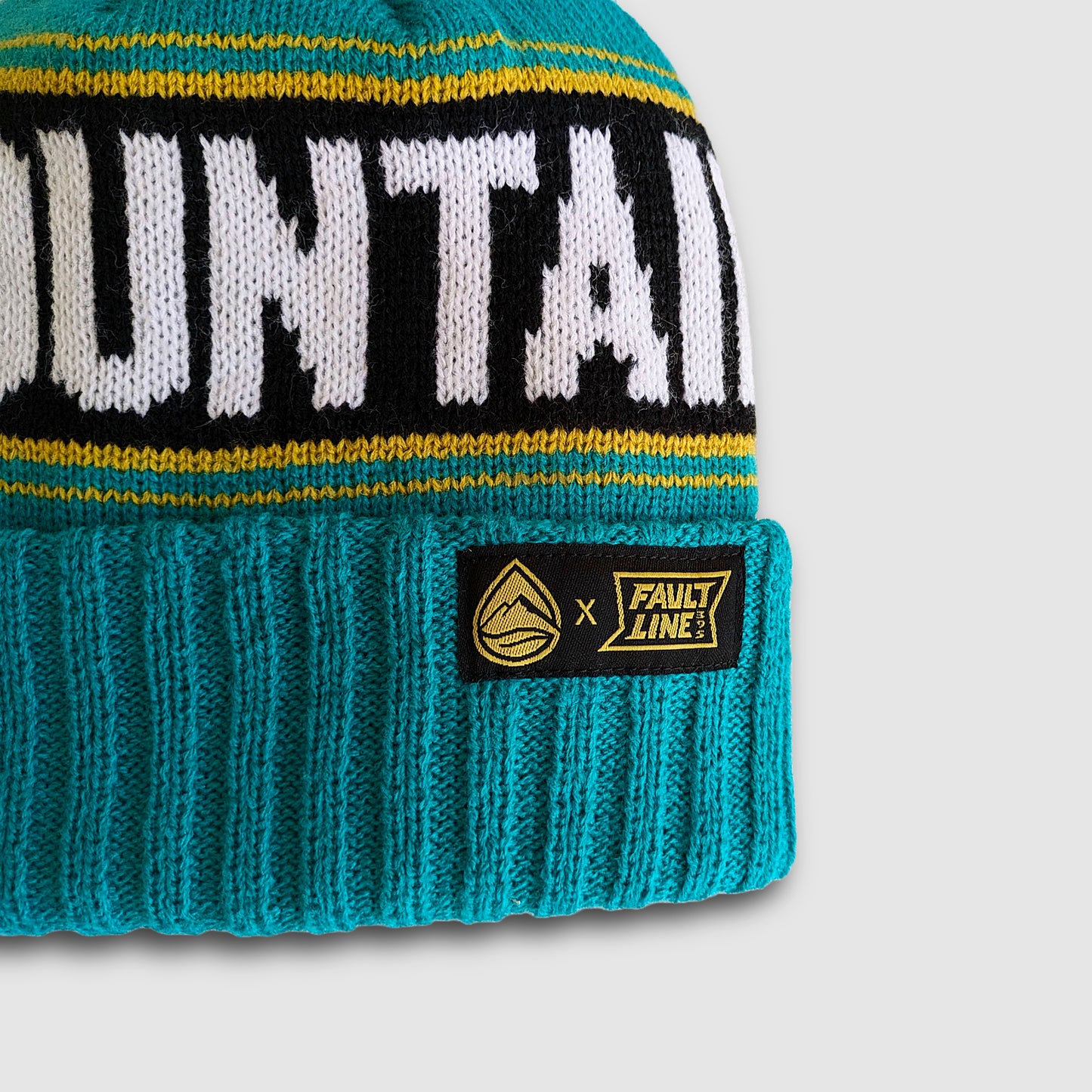 Faultline395 x Distant Brewing Mountains & Beer Beanie - Teal