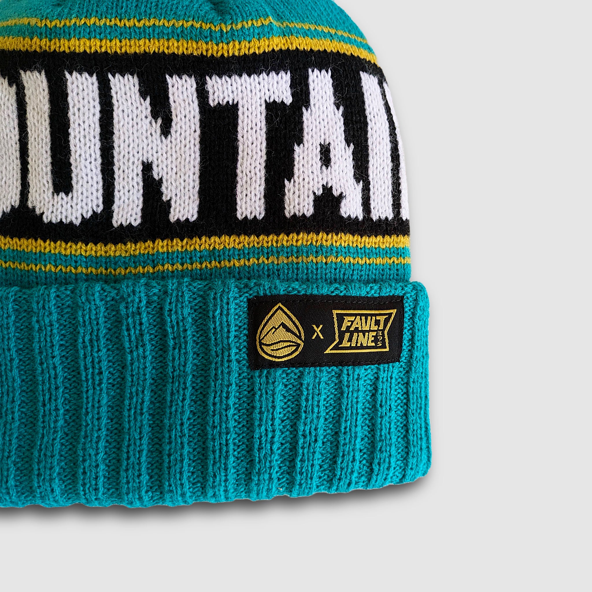 Faultline395 x Distant Brewing Mountains & Beer Beanie - Teal