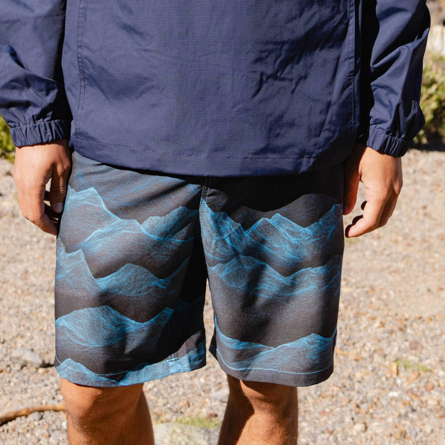 Langley Stretch Short - Mountain Print