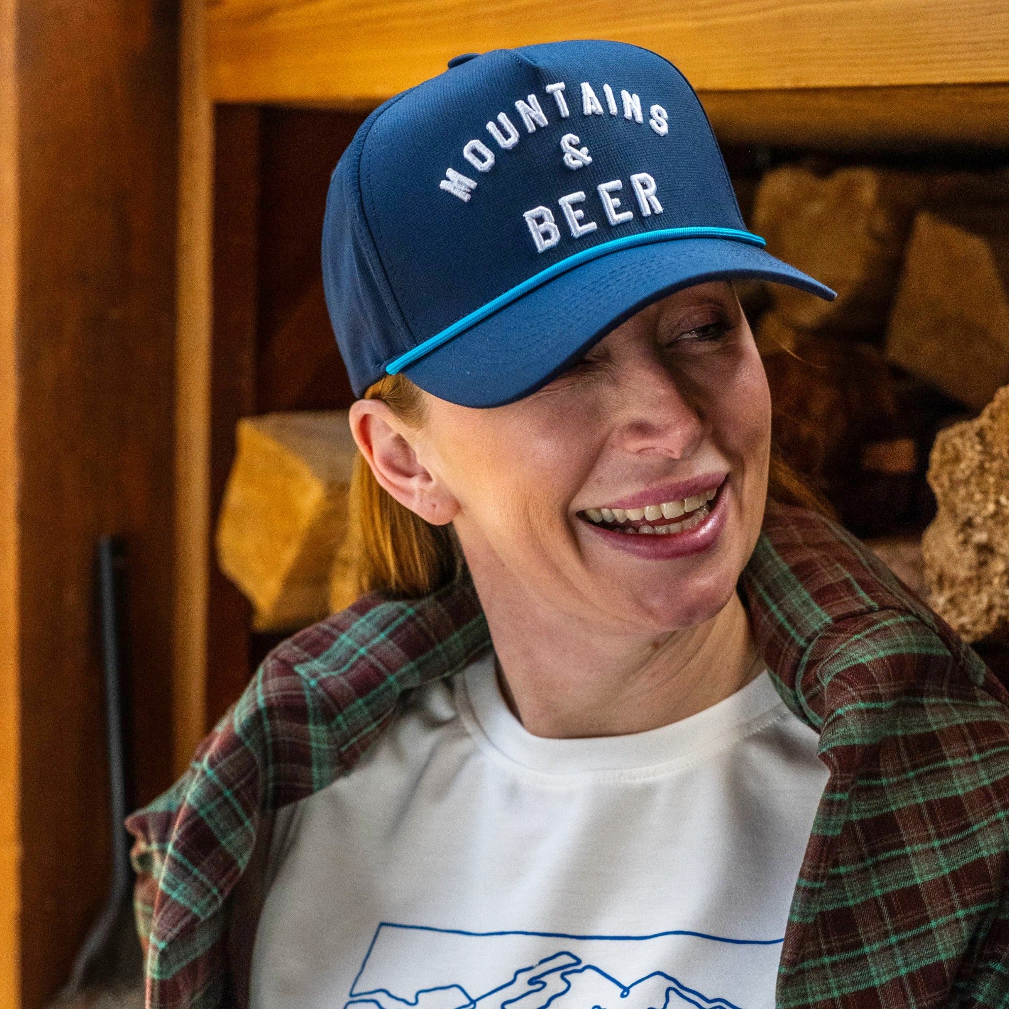 F395 x Distant Brewing Mountains & Beer Hat - Cobalt Blue