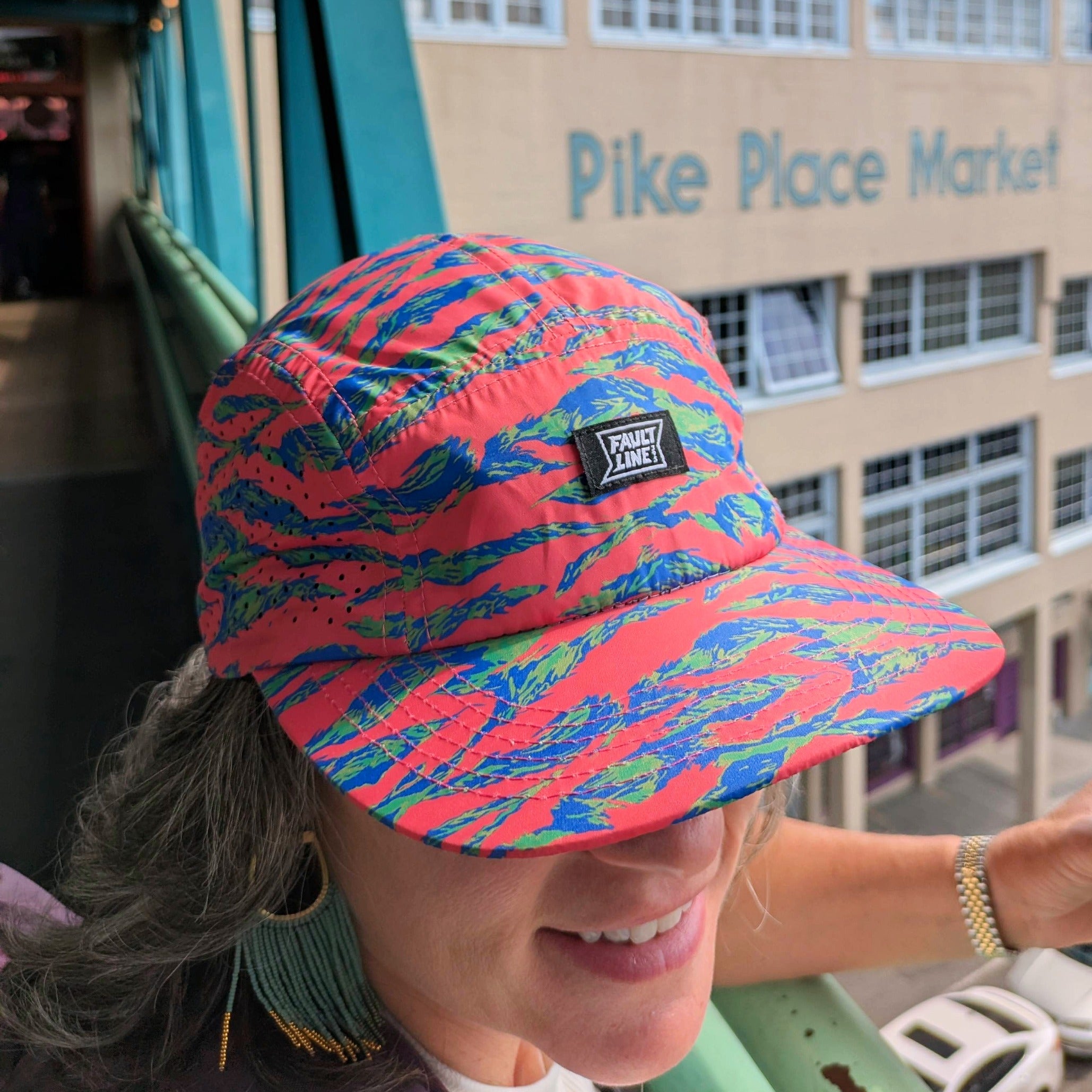 Bridgeport 5-Panel Camper Hat - Pink Tiger Camo
