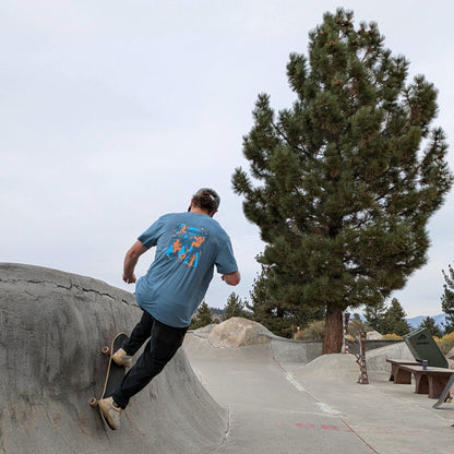 Wild Friends Eco-Tech Tee - Blue Grey