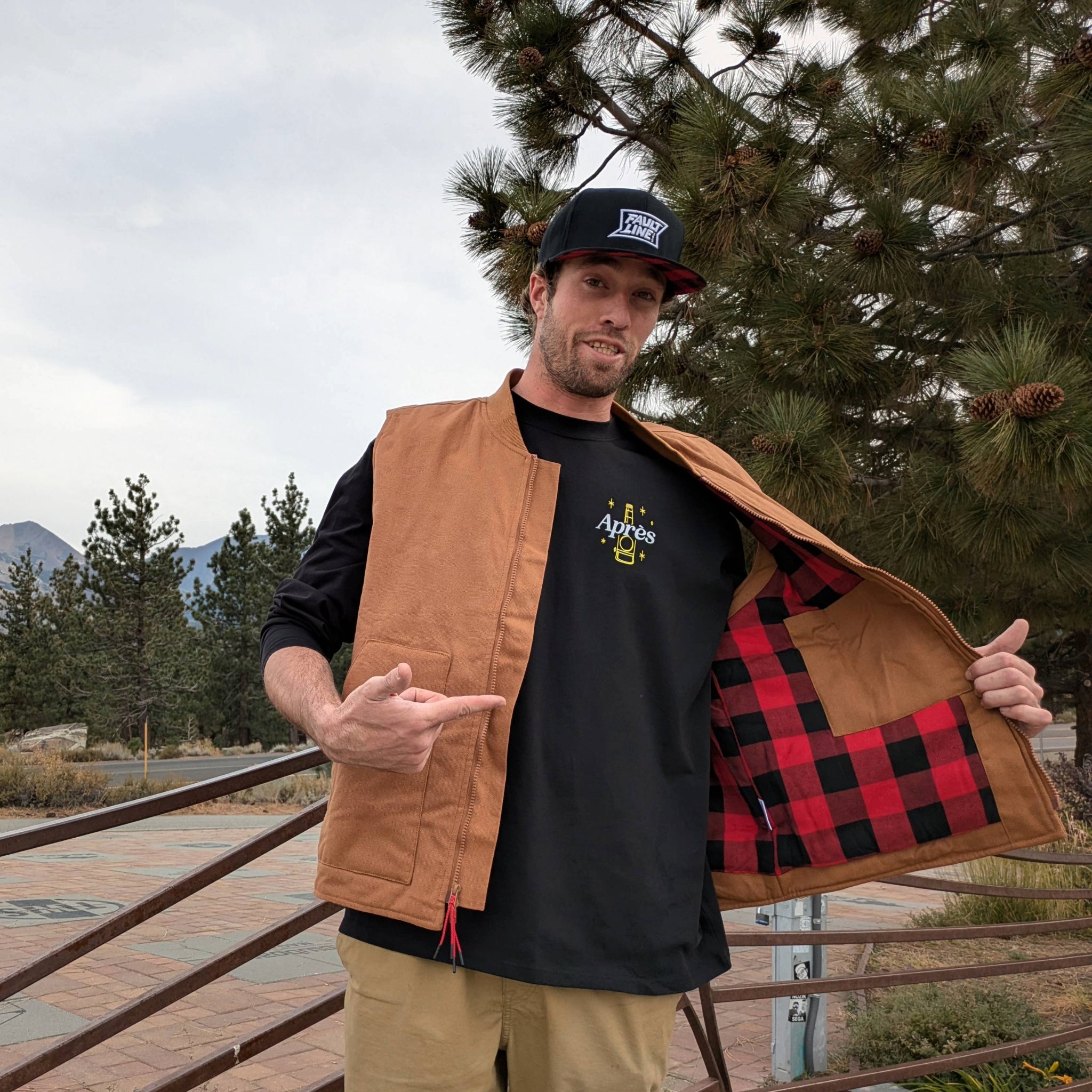 Ritter Flannel-Lined Insulated Vest - Bronze