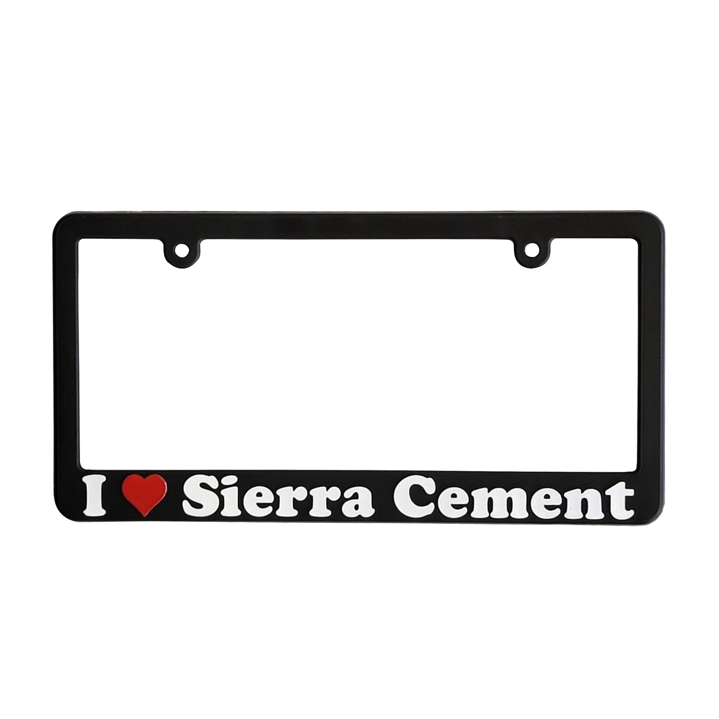 Sierra Cement License Plate Holder